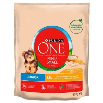 ONE MINI JUNIOR Csirkében gazdag száraz kutyaeledel 800g
